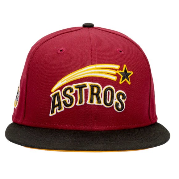 New Era Houston Astros Eggplant 59FIFTY Fitted Hat Astro Dome Side Patch - Picture 2 of 4